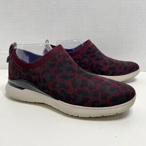 Rockport Slip-On Sneakers Womens 8.5 Athleisure Leopard Outdoor Relaxed Sporty